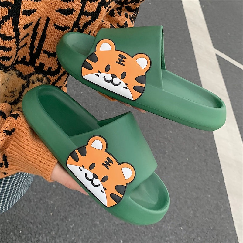 Dép Đi Trong Nhà Họa Tiết Chú Hổ Dễ Thương Cho Nam Và Nữ