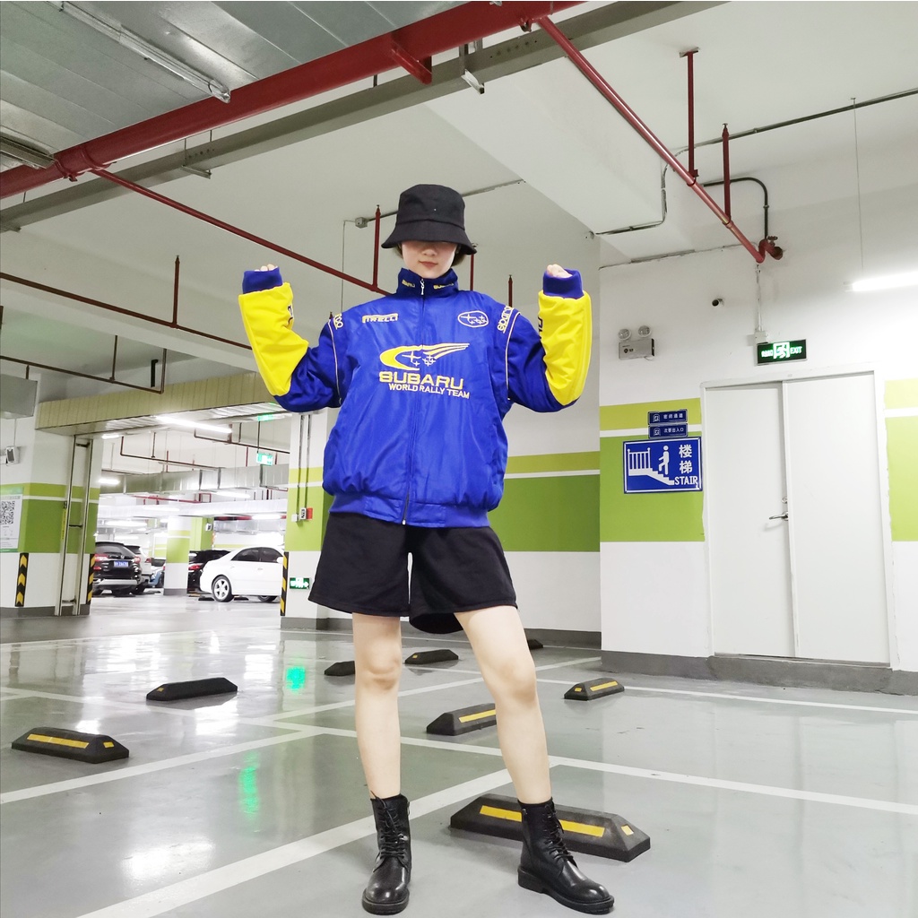 Áo Khoác Cotton Tay Dài Cổ Đứng Thêu Họa Tiết Phong Cách Âu Mỹ F1