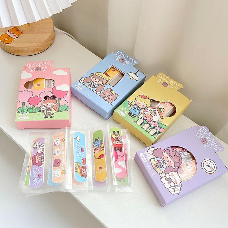 Hộp 20 Miếng urgo Ago Băng Cá Nhân Hoạt hình cute