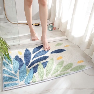 Thảm chùi chân trang trí, thảm chân cao cấp mềm mại thấm hút, đế chống trượt  kích thước dài 40x60cm