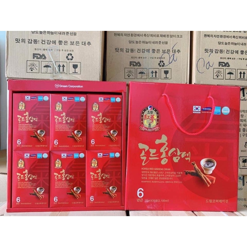 Nước Hồng Sâm Hàn Quốc Dream 6 năm tuổi - Hồng sâm chén