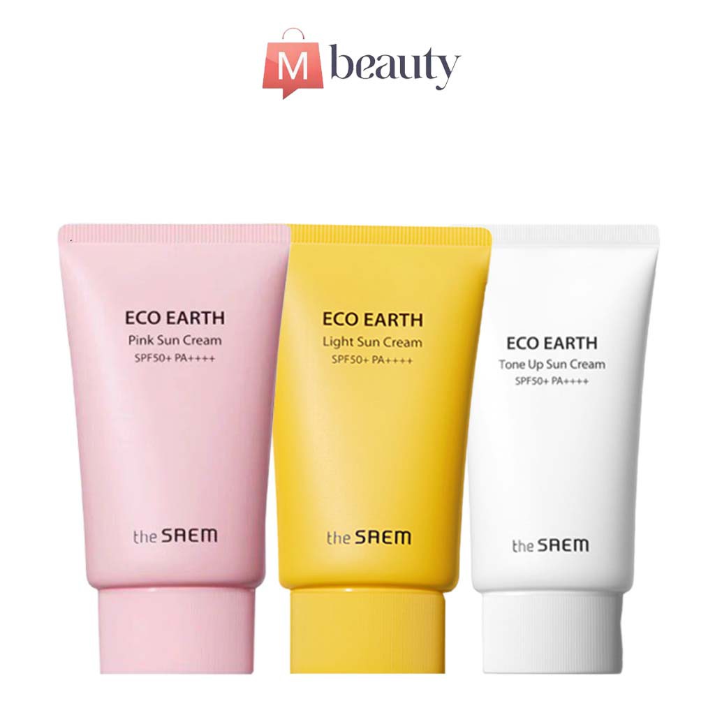 [HÀNG CHÍNH HÃNG] Kem Chống Nắng Ngăn Ngừa Tia UVA và UVB The Saem Eco Earth Sun Cream 50g
