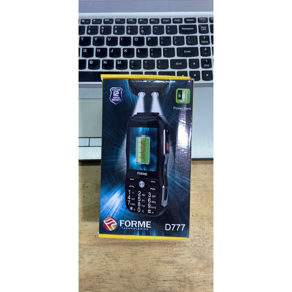 Điện thoại Forme D777 Pin 5800mAh Kiêm sạc dự phòng+ Tặng kèm thẻ nhớ 2GB cho đến khi hết quà | BigBuy360 - bigbuy360.vn