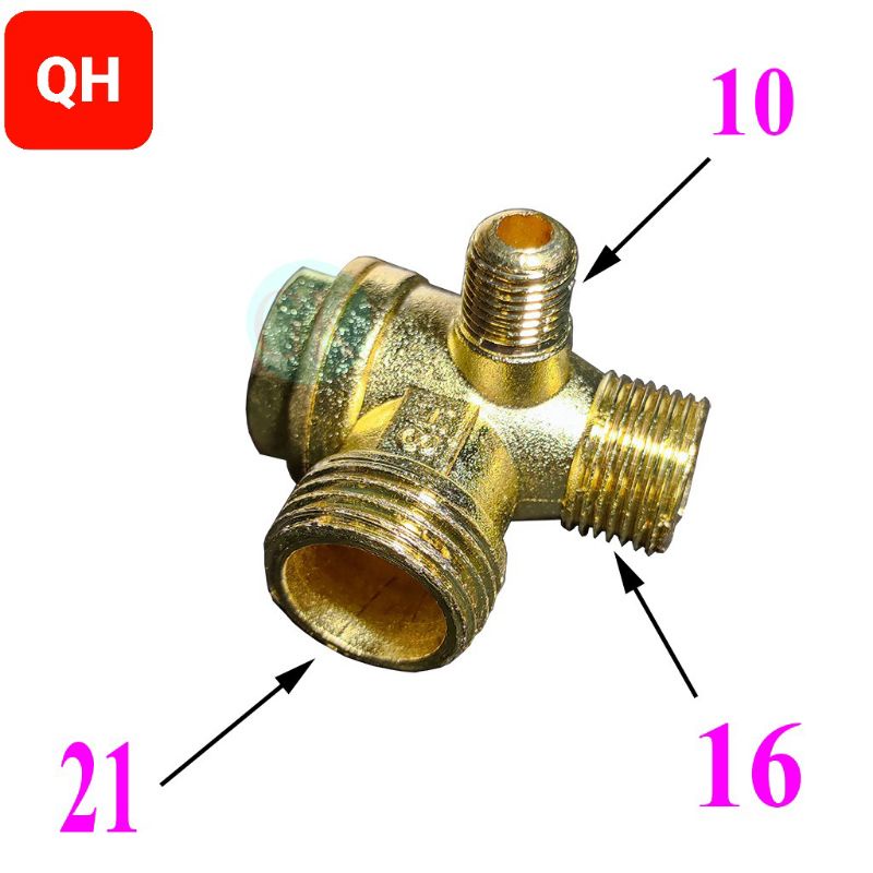 Van 1 chiều zen ngoài to  21- 16 -10 dùng cho máy nén khí