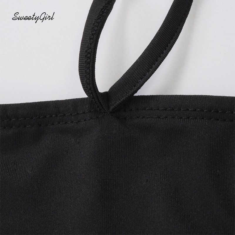 Áo kiểu tanktop thắt dây có thể điều chỉnh được màu trơn dành cho nữ