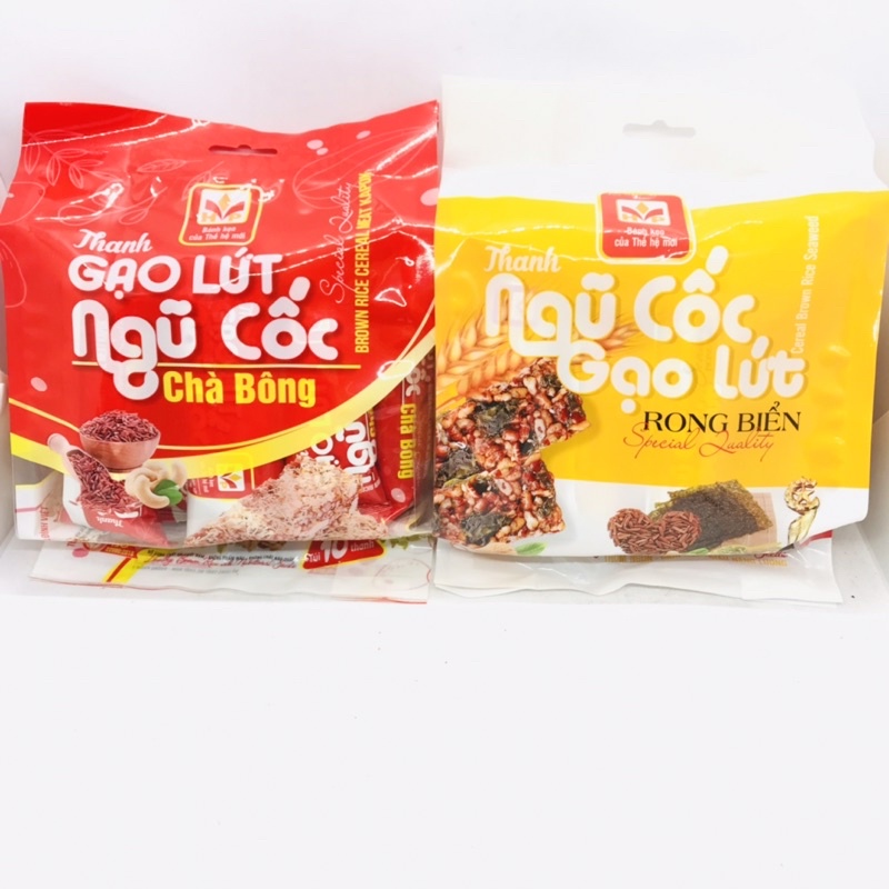 Thanh Cơm Gạo Lứt Ngũ Cốc Chà Bông , Ngũ Cốc Rong Biển , Thơm Ngon Bổ Dưỡng , Hỗ Trợ Giảm Cân- BICH 10 THANH