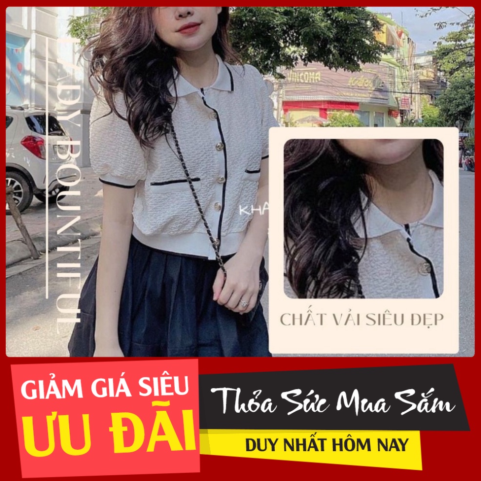 Set áo xốp mix chân váy xoè, chất len xốp QC loại 1