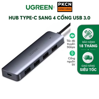 Hub usb type c usb 3.0 sang 4 cổng usb 3.0 hỗ trợ cổng nguồn micro usb 5v cm219 cm136 pkcnh