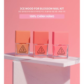 (SẴN) SET SƠN MÓNG TAY 3CE MOOD FOR BLOSSOM NAIL LACQUER
