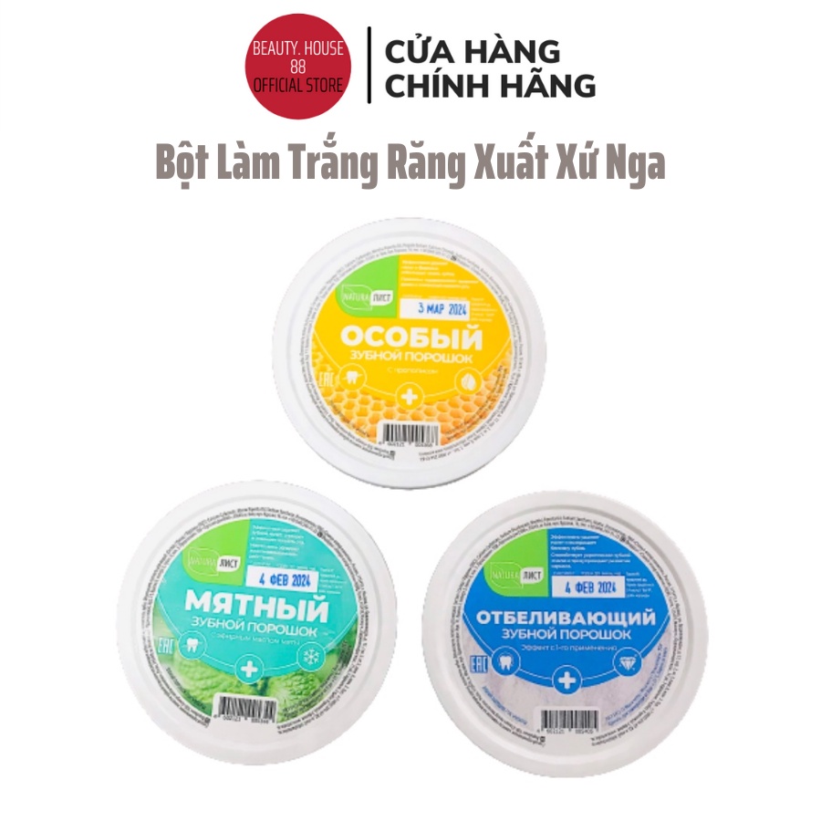 Bột trắng răng Nga Artcolor 75g chính hãng