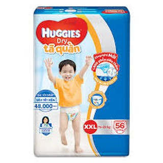 Tã quần huggies dry pants super jumbo m74/l68/xl62/xxl56