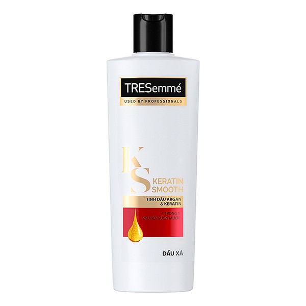 E - Dầu Xả Tresemme Keratin Smooth Tinh Dầu Argan & Keratin Chai 340G