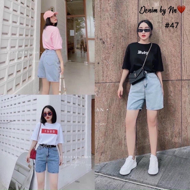 Quần ngố jean nữ trơn size đại kiểu quần lửng lưng cao hàng VNXK Msngo47 bigsize 2KJean | BigBuy360 - bigbuy360.vn