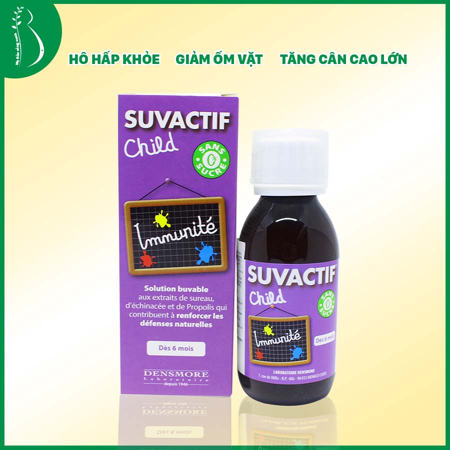 Siro Tăng Sức Đề Kháng Suvactif Immunité Tăng Hệ Miễn Dịch Tự Nhiên Cho Trẻ Từ 6 Tháng