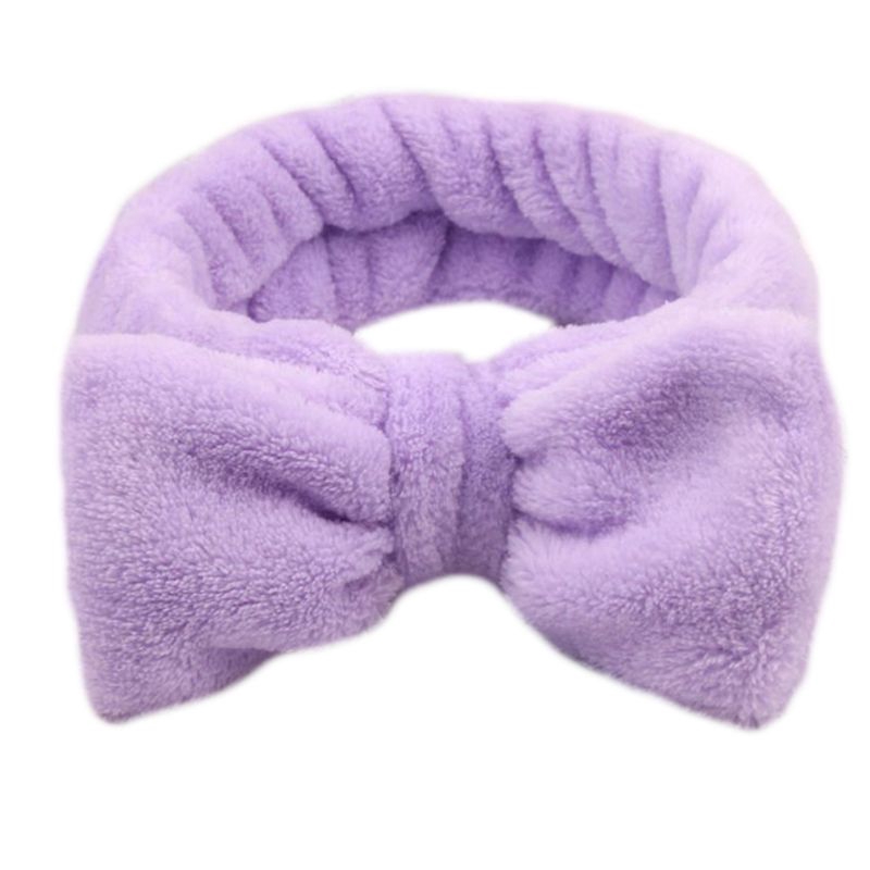 Băng Đô Nhung Màu Trơn Trang Trí Nơ Bướm Xinh Xắn Cho Nữ 11