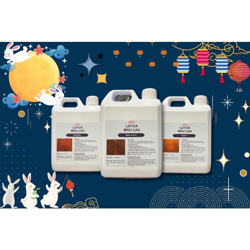 Bộ sơn gỗ gốc nước hoàn thiện, sơn lót, màu lau, phủ bóng gỗ