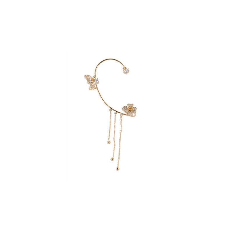 Kẹp Tóc Tua Rua Hình Bướm Đính Đá Phong Cách Thời Trang Mới 2022