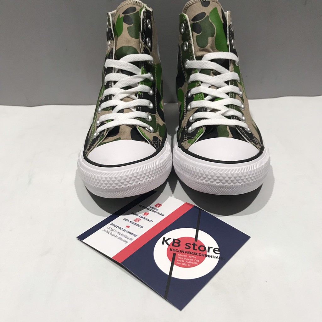 Giày Converse Classic Camo sữa cao cổ