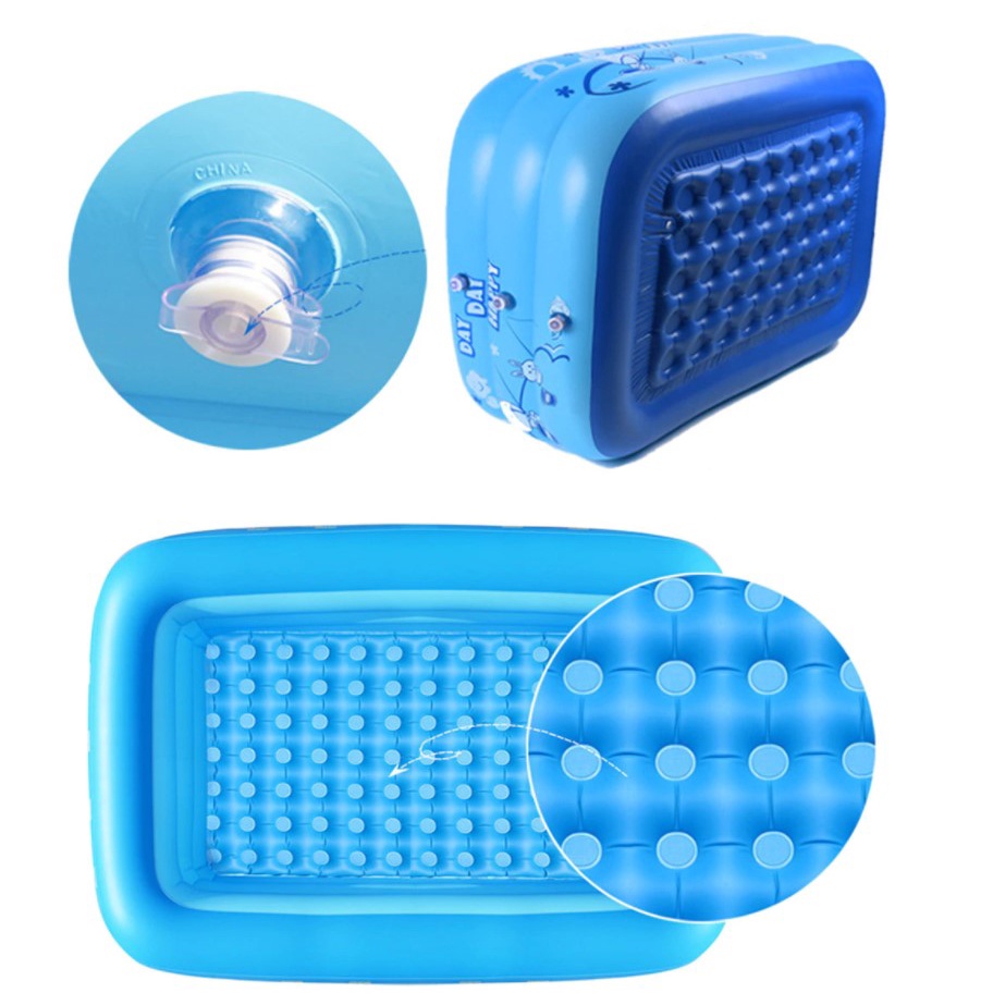 [TẶNG BƠM ĐIỆN+BÓNG+BỘ VÁ+FREESHIP] HỒ BƠI cho bé 3 tầng loại XỊN, bể bơi CHO BÉ tặng kèm bơm điện, đáy chống trơn trượt