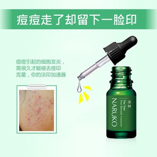 Dung dịch Naruko Tea Tree Post Blemish Corrector 10ml giúp mờ sẹo thâm rỗ