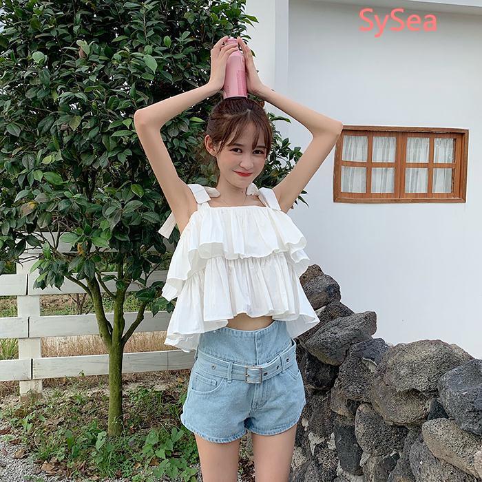 Áo Nữ Hai Dây Dáng Rộng Phong Cách Hàn Quốc Thời Trang Mùa Hè | BigBuy360 - bigbuy360.vn