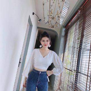 Quần jean cạp cao chất mát
