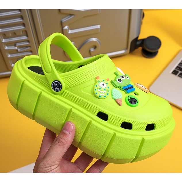 Dép bánh mì nữ Cross đế cao , dép nữ đế cao mẫu mới nhất , tặng kèm Sticker dễ thương ToyStory hàng có sẵn