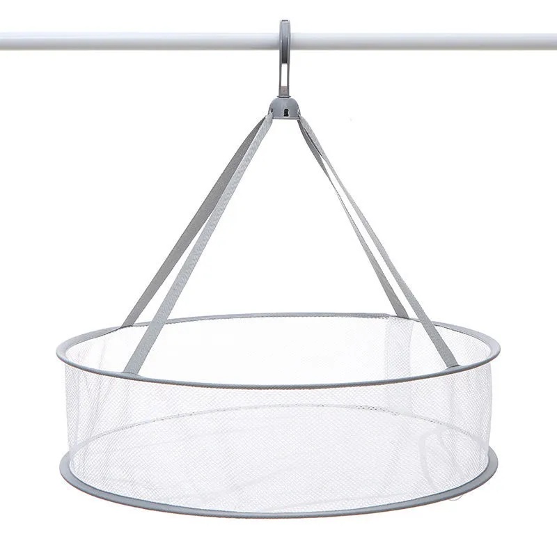 Giỏ Lưới Phơi Đồ 2 Tầng Cở Lớn Kèm Móc Treo Có Thể Gấp Gọn Tiết Kiệm Không Gian Đa Năng Tiện Lợi