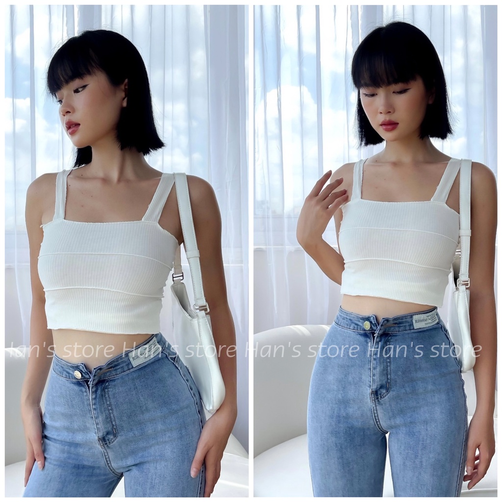 ÁO 2 DÂY BẢN LỚN GÂN TĂM ( ẢNH THẬT 1OO%)