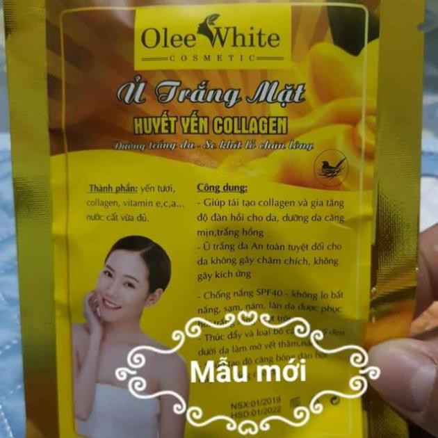 Mặt nạ Ủ trắng mặt huyết yến collagen