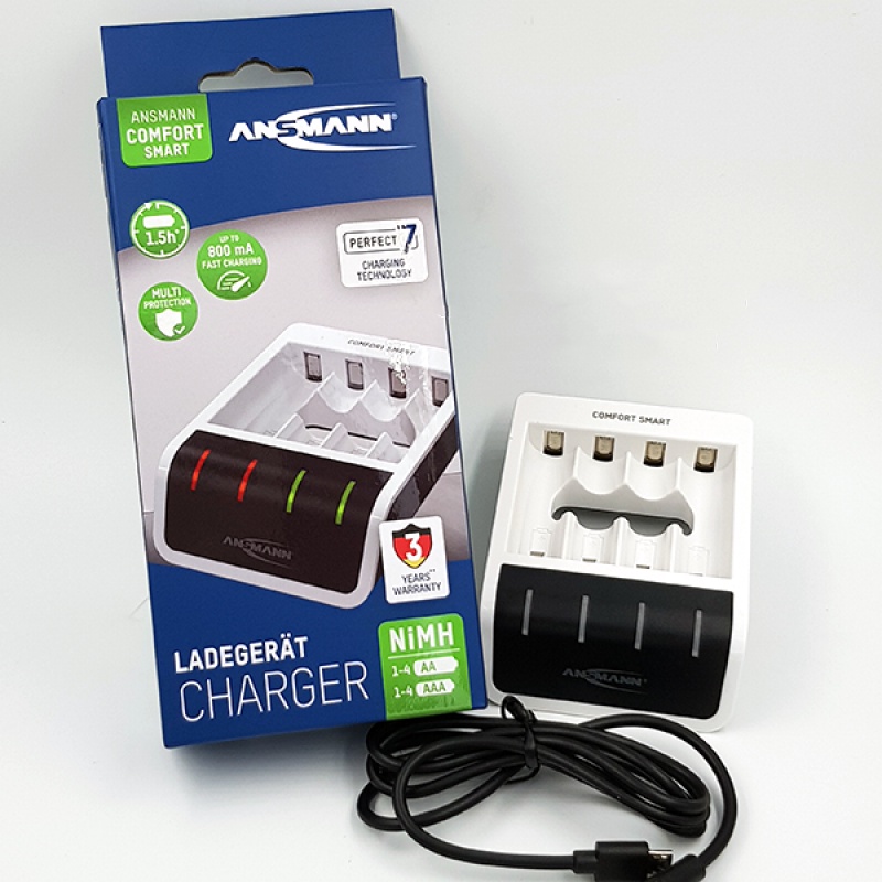 Máy sạc Pin Comfort Smart ANSMANN - Hàng Nhập Khẩu Chính Hãng