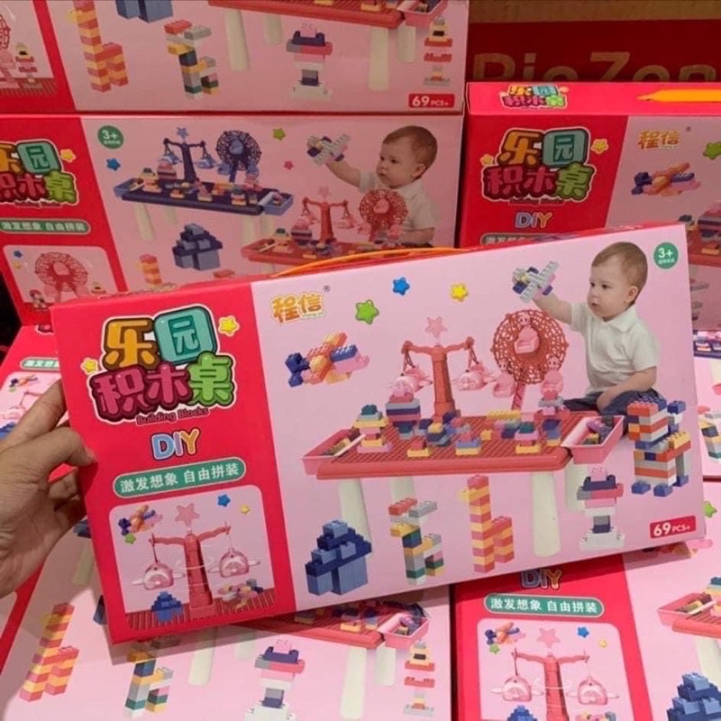 Bộ đồ chơi ráp hình 69 chi tiết cho bé trai và bé gái 3-5 tuổi