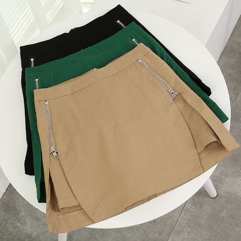 Jiashucheng Chân Váy Ngắn Chữ a Lưng Cao Phong Cách Thời Trang Mới Mùa Hè Cho Nữ