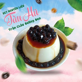 Set nguyên liệu tàu hũ trân châu đường đen - Làm được 5 cốc