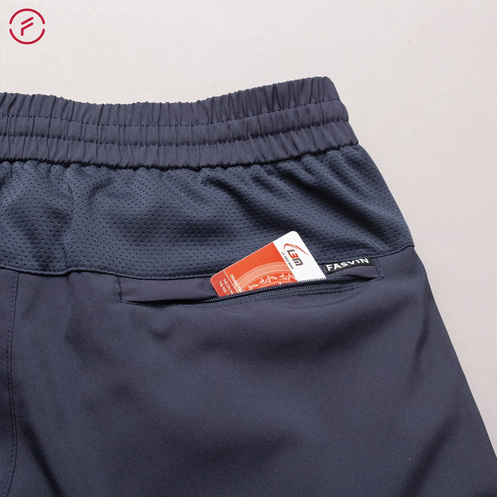 Quần đùi nam thể thao cao cấp Fasvin S21466.HN vải gió thun co giãn mềm mát