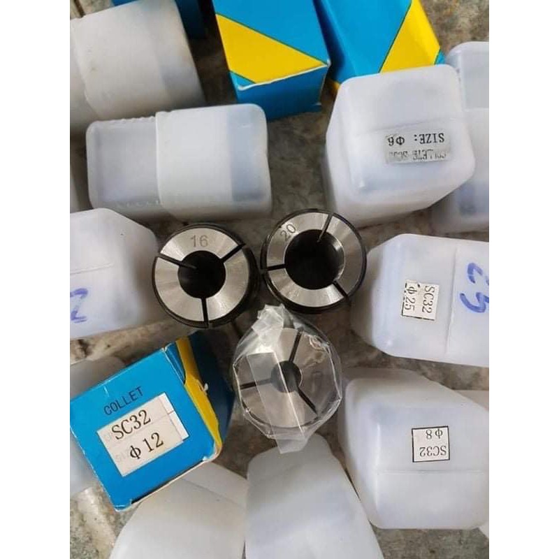 Collet C32 cho máy phay máy khoan có đủ kích thước lỗ kẹp 3ly đến 26ly