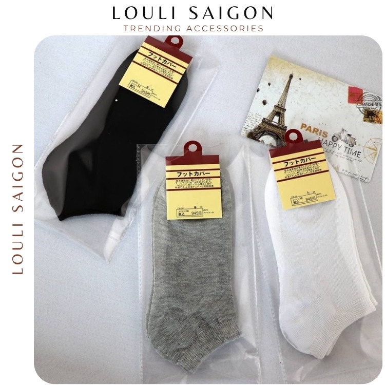 Tất nam cổ ngắn, vớ nam nữ cotton cao cấp xuất dư TAT01