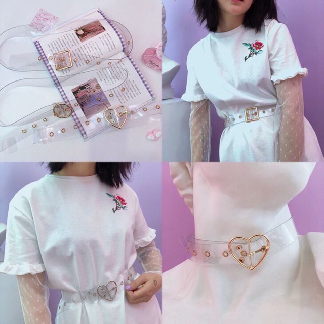 Thắt lưng nữ - Đai váy trong suốt