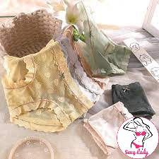 Quần Lót Nữ Su Ren Cao Cấp Phối Nơ Hoạ Tiết Trái Bơ Mềm Mại Sexy 626