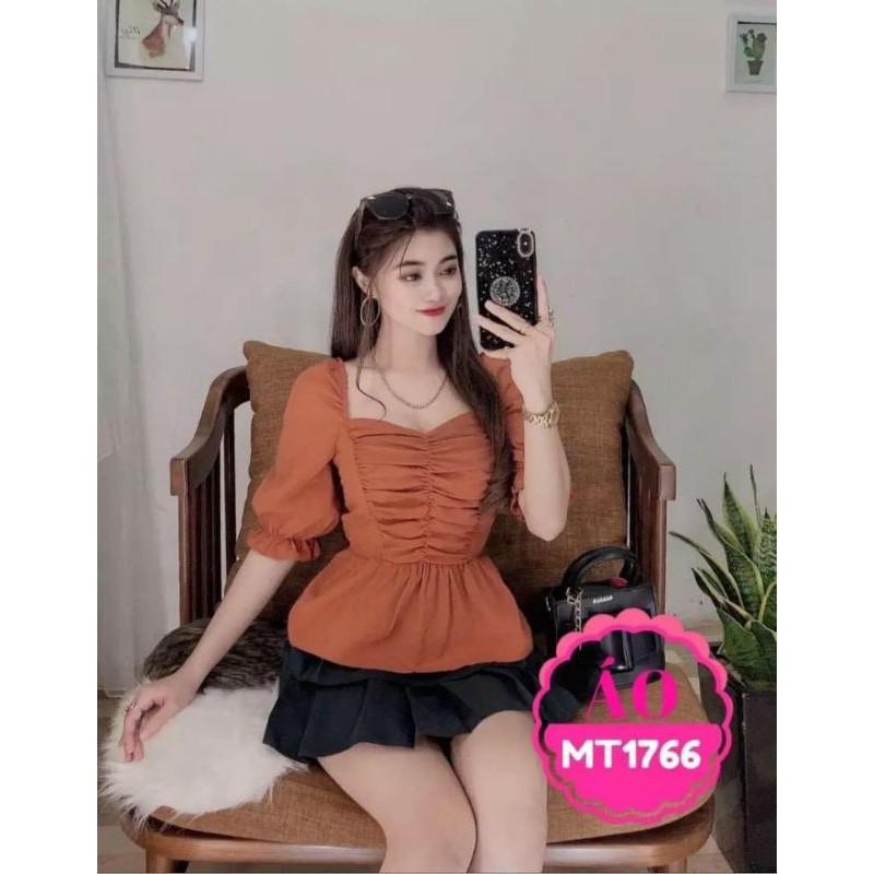 65-85kg Bigsize ÁO KIỂU PEPLUM NHIỀU MÀU GIÁ RẺ