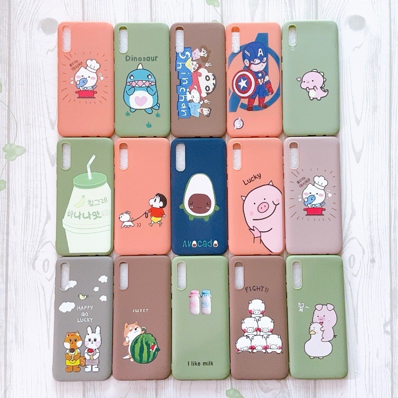 Ốp lưng màu dẻo cute Samsung A70