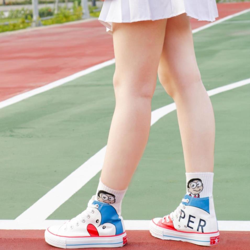 Giày DORAEMON DOREMON vải canvas dễ thương cute MON0177 " ' , . ^