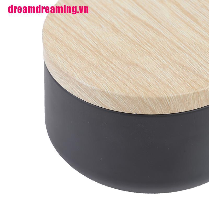Hộp Đựng Nến Bằng Thiếc Vân Gỗ Độc Đáo