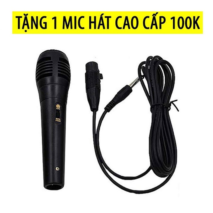 Loa Bluetooth karaoke Mini 608 có mic hát dây dài giá rẻ âm thanh siêu hay bass mạnh Bảo hành 1 đổi 1