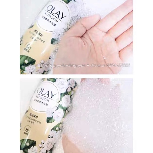 Sữa tắm sáng da OLAY B3+ Blossom hương nước hoa lưu hương lâu 550ml
