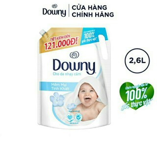 [HCM] Nước xả vải Downy Nhạy Cảm 2.6L (Dạng túi)