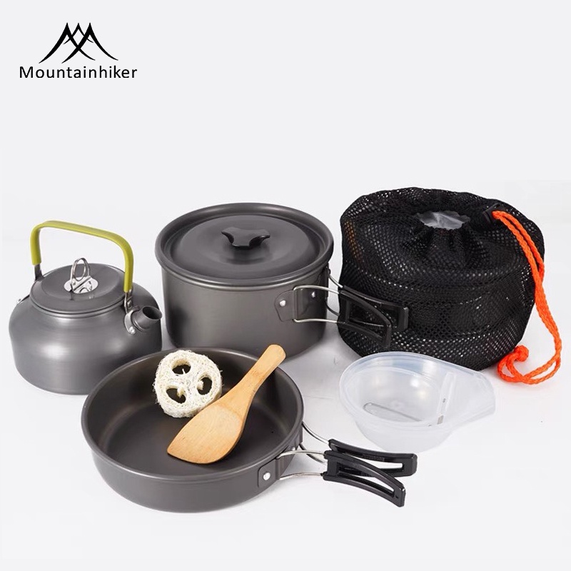 bộ nồi dã ngoại gấp gọn TIỆN DỤNG 2-3 NGƯỜI- nồi dã ngoại du lịch cắm trại 7 MÓN CAO CẤP VT HQ