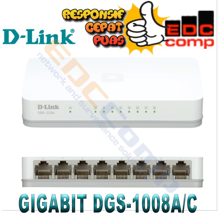 Bộ Chuyển Đổi Dlink 8 Cổng Gigabit Dgs-1008a / Dgs 1008a