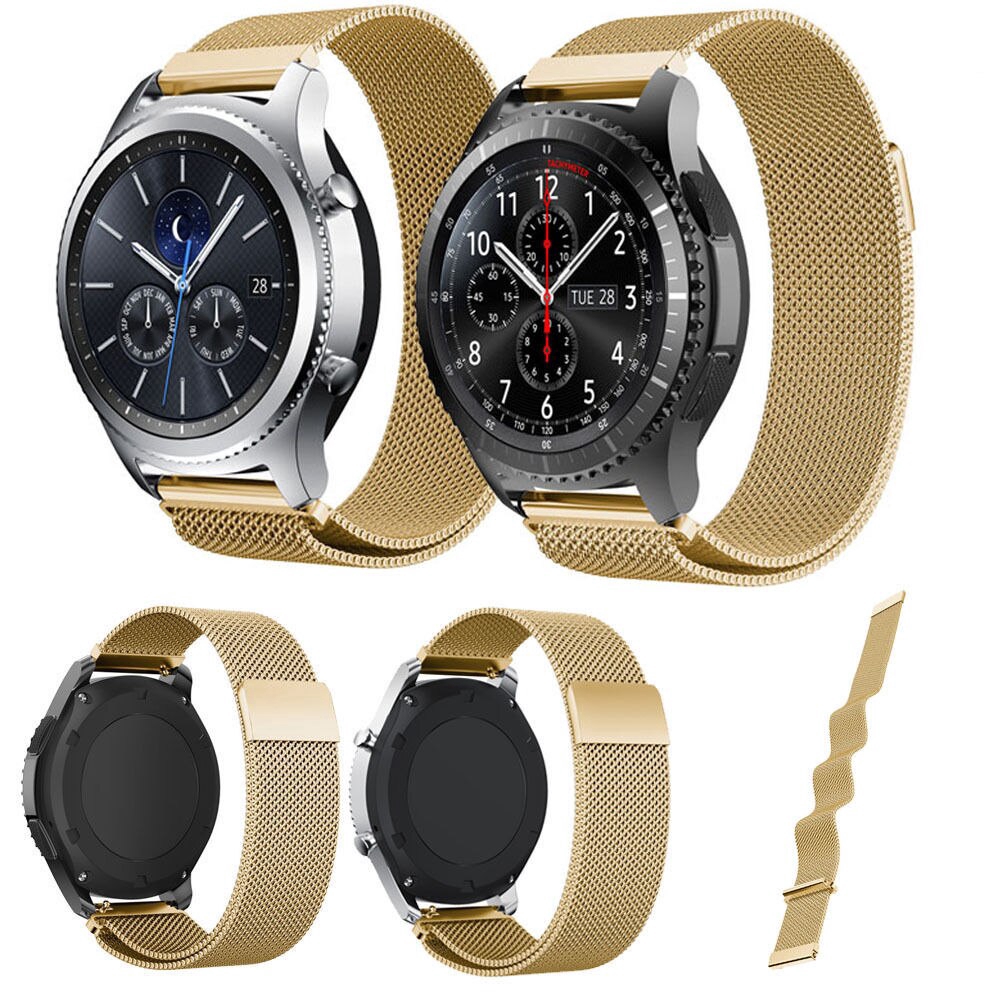 Quai thép đeo đồng hồ từ tính thay thế cho đồng hồ Samsung Gear S3