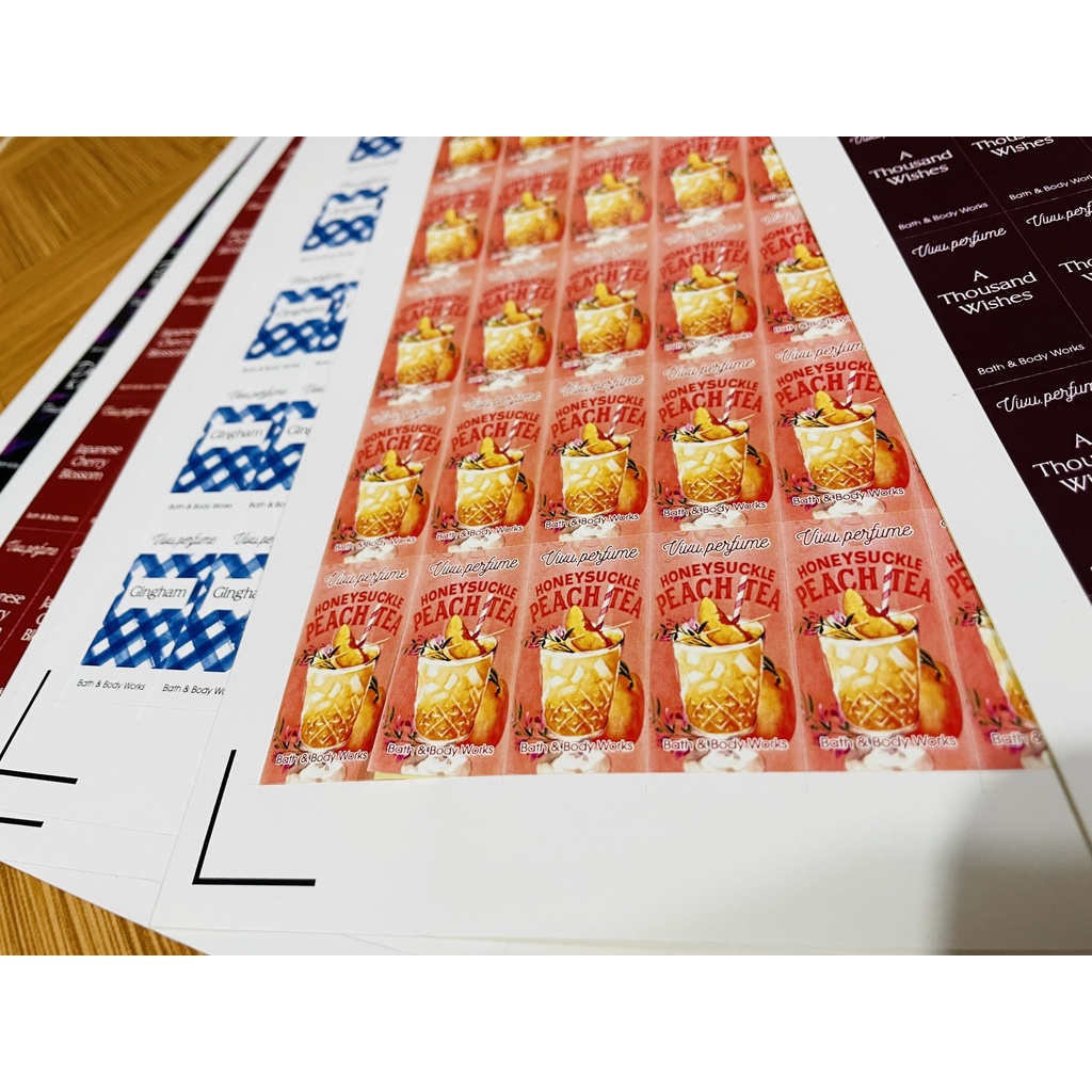 In Tem Dán Chai Chiết Body Mist Theo Yêu Cầu